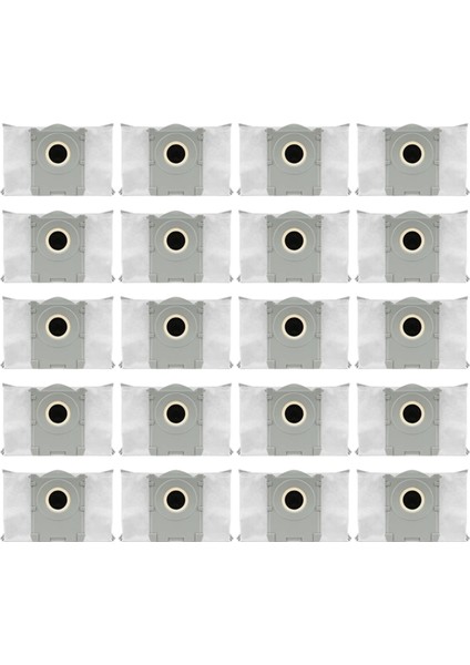 Ecovacs Deebot T50 X8 Pro Robot Vakum Süpürge Accessorie Büyük Kapasiteli Yedek Torbalar Için 20 Adet Toz Torbaları (Yurt Dışından)
