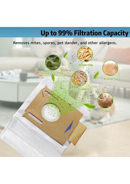 Yeedi Için Toz Torbası K781+ Vac Istasyonu Ecovacs Deebot Ozmo T8/t8+ T8 Aıvı/n8 Pro Plus/n8 PRO/DX93/DDX96 Vakum Süpürge (Yurt Dışından) indirimleri