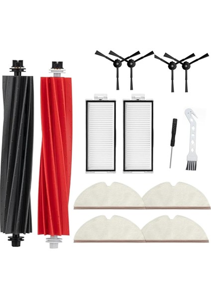 Roborock Q8 Için Max / Q8 Max+(Artı) / Q5 Pro / Q5 Pro+(Artı) Vakum Süpürge Ana Yan Fırça Mop Bezi Hepa Filtreleri (Yurt Dışından)