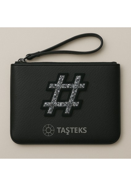 Taşlı Ütülenebilen Veya Sticker Olarak Kullanılabilen 6cm ''#'' Hashtag modelleri