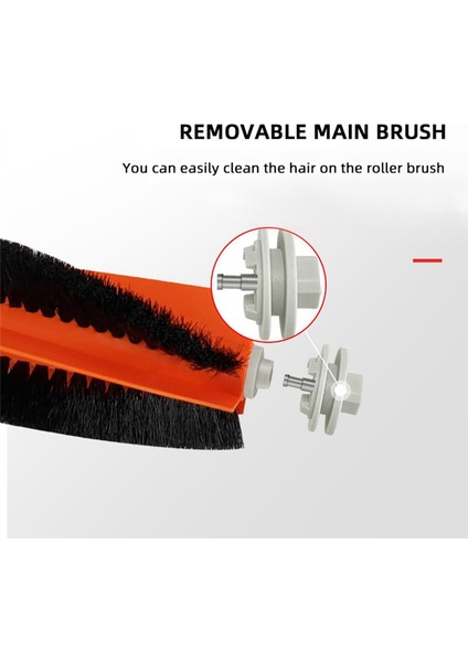 16PCS Dreame Bot Için Yedek Parçalar D9 Max / L10 Pro Robot Vakum Süpürge Ana Yan Fırça Hepa Filtre Mop Bezi (Yurt Dışından) modelleri