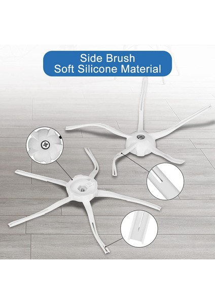 Xiaomi Roborock Için Q7 Max Q7 Max+ T8 Robot Vakum Yedek Parçalar Ana Yan Fırça Hepa Filtre Mop Rag Tuz Torbası Siyah (Yurt Dışından) fırsatları