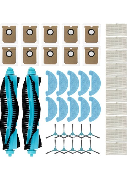 Midea S5 Plus / Cecotec Conga 2299 Ultra Home X-Treme Genesis Aksesuarları Ana Yan Fırça Paspas Toz Torbası Filtresi (Yurt Dışından) indirimleri