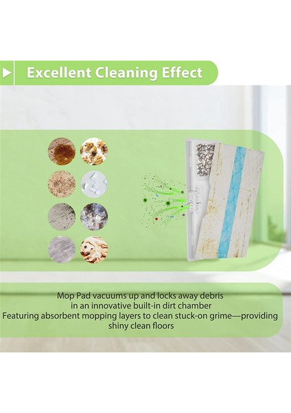 Köpekbalığı Vacmop Için Tek Kullanımlık Sert Zemin Vakum ve Posta Pad Dolumları Köpekbalığı Vacmop Pro VM252 VM250 VM200, Parça VMP30 (Yurt Dışından) modelleri