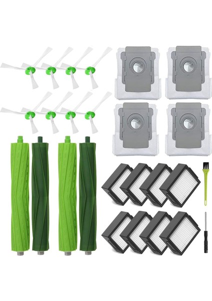 Irobot Roomba E/ı/j Serisi I7 I7+ I3 I3+ I4 I4+ I6 I6+ I8 I8+ J7 E5 E6 E7, Ana Yan Fırça Filtre Çantaları Yedek Parçalar (Yurt Dışından)