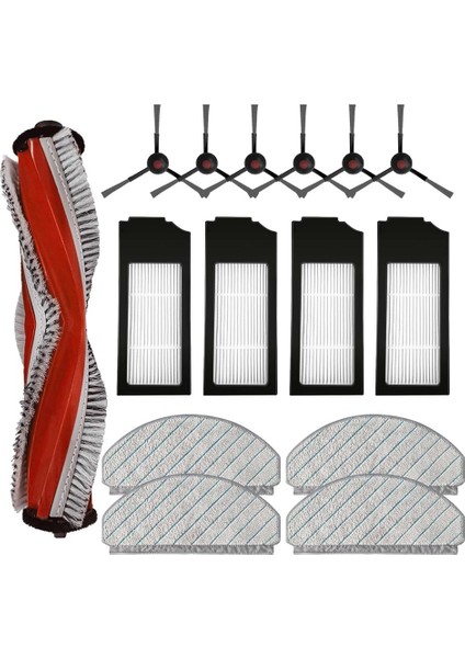 Yedı C12 Pro Için Yedek Aksesuar Kiti Plus Robot Vakum Süpürge, Ana Fırça, Yan Fırça, Hepa Filtresi, Mop Pad (Yurt Dışından)