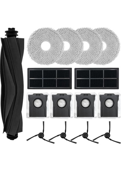 Dream X40 Ultra Robot Vaku Süpürücü Ana Yan Fırça Hepa Filtreleri Mop Bez Toz Çantaları Aksesuarlar (Yurt Dışından)