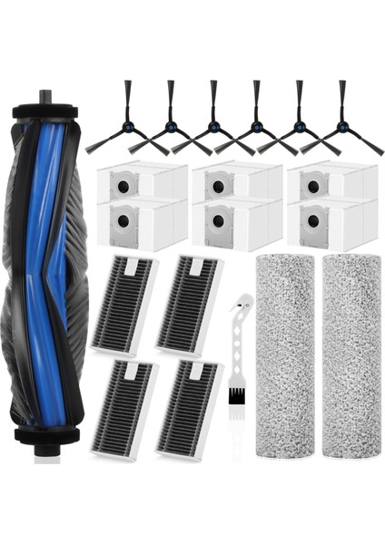 Ecovacs Deebot X8 Pro Omni / X8 Omni Vakum Robotu, Ana Fırça, Filtreler, Yan Fırçalar, Toz Torbaları (Yurt Dışından)