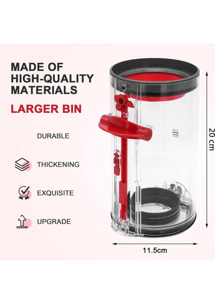 Dyson V10 SV12 Vakum Temizleyici Aksesuarları Için Toz Konteyner Yedek Parçaları Tornavida ile Toz Toplama Kovası (Yurt Dışından) indirimleri