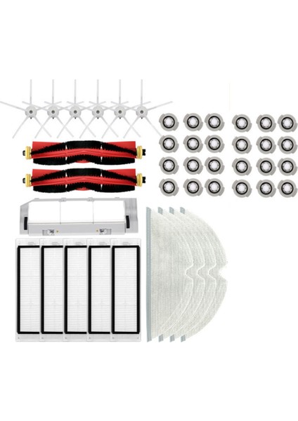 42PCS Xiaomi Roborock Için Ultra Dayanıklı Aksesuarlar S5MAX T7PRO T6 Süpürme Robotik Aksesuarlar (Yurt Dışından)