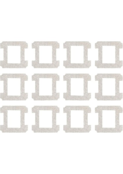 W2 Pro / W2 Omni Mop Bezleri Rag Pad 12 Adet ile Uyumludur (Yurt Dışından)