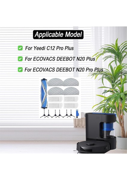 Ecovacs Deebot N20 Için Aksesuarlar Plus Vakum Süpürge Ana Yan Fırça Hepa Filtreleri Paspas Pedleri Yedek Parça Kiti (Yurt Dışından) modelleri