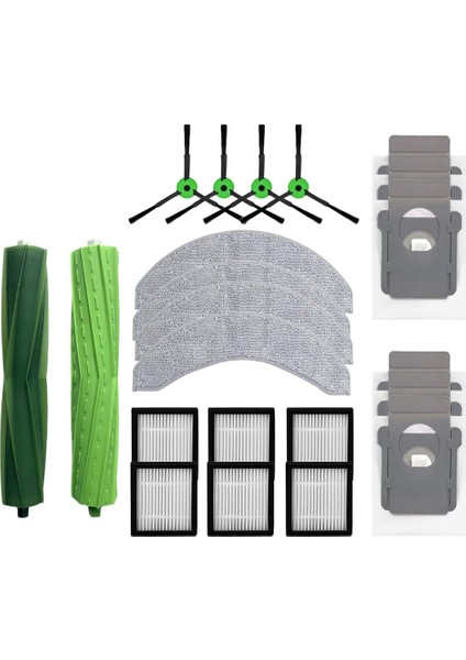 Irobot Roomba Combo Için 10 Max Robot Vakum Aksesuarları Ana Fırça Hepa Filtre Mop Rag Toz Torbası Yedek Parçalar (Yurt Dışından)