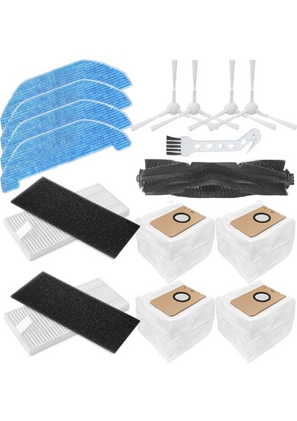 Neabot Için 16PCS Q11 Robot Vakum Temizleyici Aksesuarlar Ana Yan Fırça Mop Bezi Hepa Filtre Toz Çanta Yedek Parçaları (Yurt Dışından)