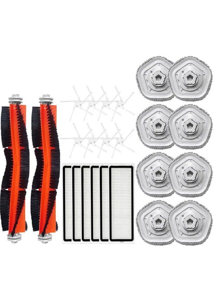 Xiaomi Dreame Bot W10 Için W10PRO Vakum Temizleyici Aksesuarlar Ana Yan Fırça Hepa Filtre Mop Bez Rag Yedek Parçalar (Yurt Dışından)
