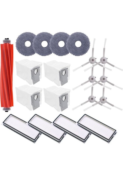 Roborock Qrevo Maxv, Qrevo S, Qrevo Pro Robot Vakum Ana Yan Fırça Hepa Filtre Mop Pad Toz Çanta Aksesuarları Kiti (Yurt Dışından)