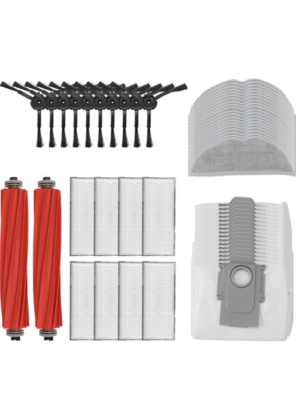 Roborock S7 Için Max Ultra Q100TSC Ana Yan Fırça Hepa Filtre Mop Bez Toz Torbası Aksesuarları Yedek Parçalar (Yurt Dışından)