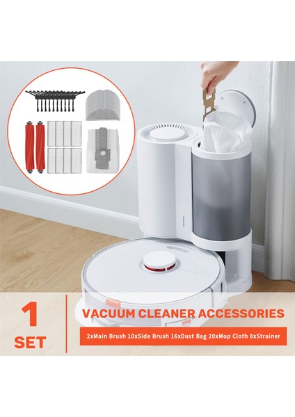 Roborock S7 Için Max Ultra Q100TSC Ana Yan Fırça Hepa Filtre Mop Bez Toz Torbası Aksesuarları Yedek Parçalar (Yurt Dışından) fırsatları