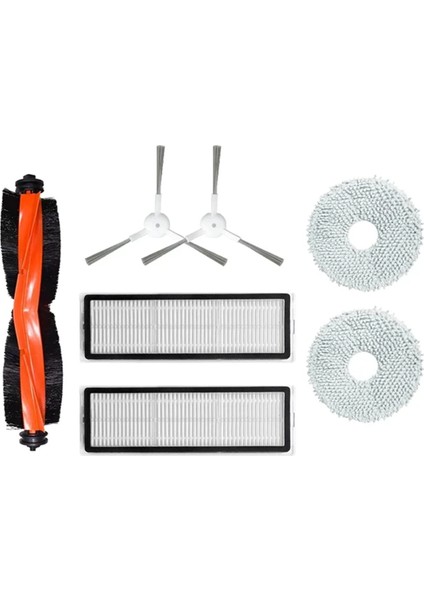 Xiaomi Mijia Omni Için 2 C102CN / B101CN / B116CN / X10+ Plus Parça Aksesuarları Silindir Yan Fırçası Hepa Filtre Mop Kumaş (Yurt Dışından)