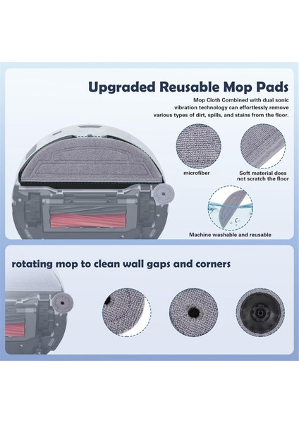 Roborock S8 Maxv Ultra Vakuf Süpürücü Ana Yan Fırçalar Hepa Filtreleri Bez Toz Çantaları Aksesuarları (Yurt Dışından) fırsatları