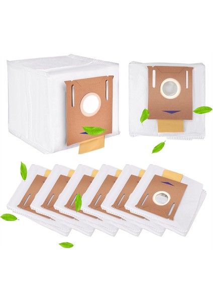 8pcs Ecovacs Deebot T8 Aıvı/t8 Max/n8 Pro Plus/ozmo T8/n8 Pro/t9 Aıvı/t9 PRO/DX93/DDX96 Robot Vakum Çantaları (Yurt Dışından)