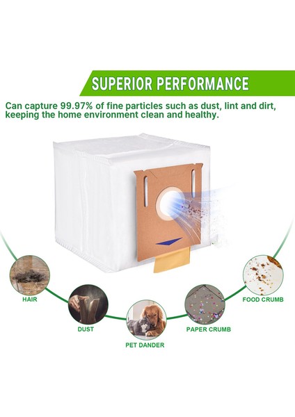 8pcs Ecovacs Deebot T8 Aıvı/t8 Max/n8 Pro Plus/ozmo T8/n8 Pro/t9 Aıvı/t9 PRO/DX93/DDX96 Robot Vakum Çantaları (Yurt Dışından) modelleri