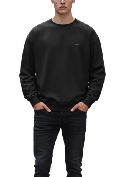 7025 Siyah Erkek Sweatshirt