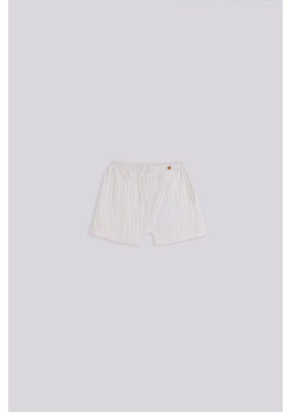 Bg Store Erkek Bebek Kırık Beyaz Şort