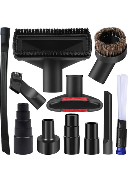 11PCS Evrensel Vakum Tıklatma Kiti Islak Kuru Plastik Vakum Hortum Adaptörü 1-1/4inch Vakum Süpürgeleri Aksesuarlar (Yurt Dışından)