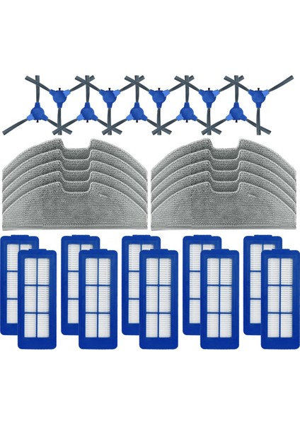 Eufy Robovac G10 Hibrit Yedek Yedek Parçalar Için Yan Fırça Hepa Filtre Mop Bezi (Yurt Dışından)