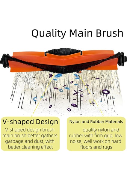 Xiaomi Robot Vakum Için X20 + / X20 Plus Robot Vakum Süpürge Ana Yan Fırça Hepa Filtre Mop Bez Torba Seti (Yurt Dışından) fiyatları