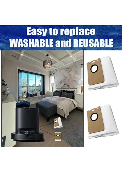 Viomi S9 Proscenic M9 / X1 / X1S Için Uyumlu Arnagar S10 Abir R30 Vakum Parçaları Yedek Toz Torbası Vakum Aksesuarları (Yurt Dışından) modelleri