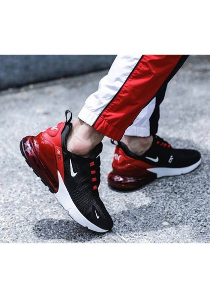 Air Max 270 Siyah Kırmızı Sneaker Ayakkabı(Dar Kalıptır Bir Numamara Büyük Sipariş Veriniz..)