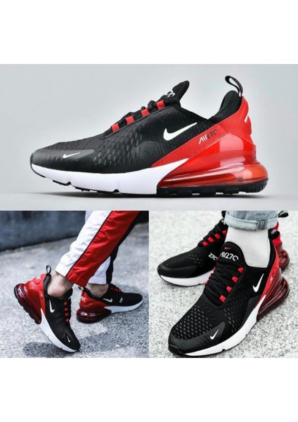 Air Max 270 Siyah Kırmızı Sneaker Ayakkabı(Dar Kalıptır Bir Numamara Büyük Sipariş Veriniz..) indirimleri