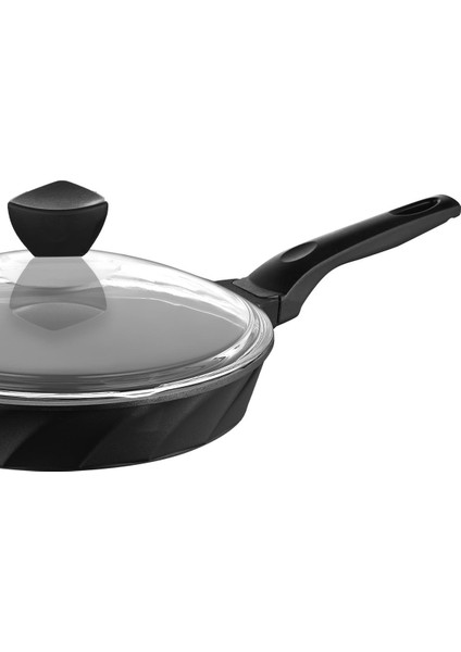 Vento Döküm Cam Kapaklı Tava 22X5 cm