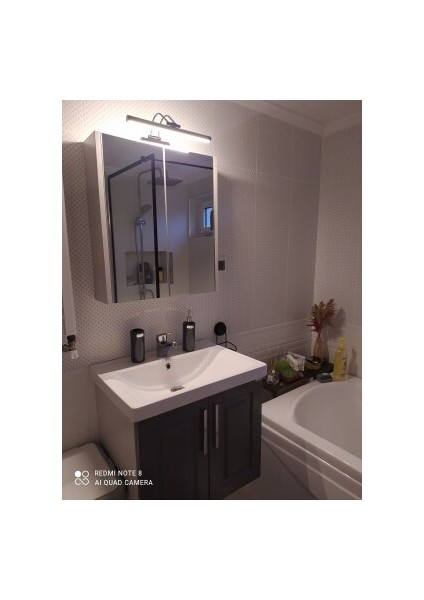 Kuğu Krom Duvar Aplik BEYAZ IŞIK 6400K