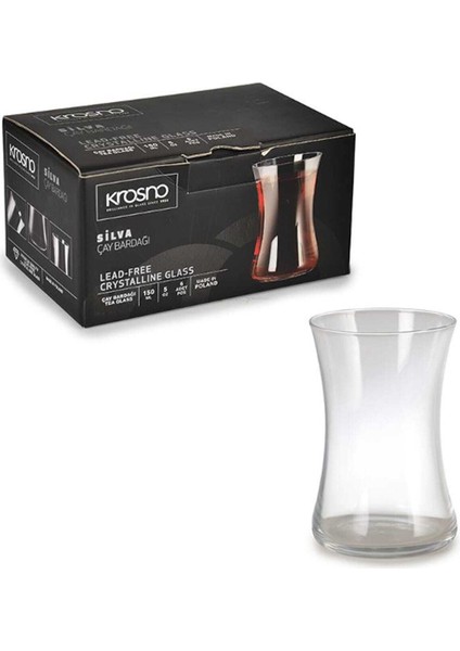 Kristal 6'lı Çay Bardağı 120 ml