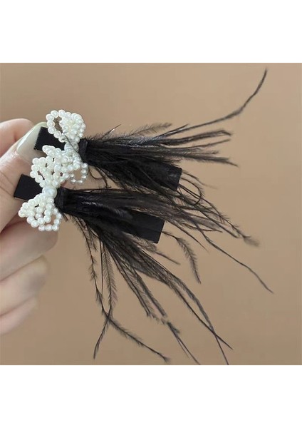 Hayvan Desenli Inci Kumaş Saç Tokası (Yurt Dışından)