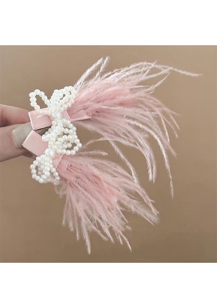 Hayvan Desenli Inci Kumaş Saç Tokası (Yurt Dışından)