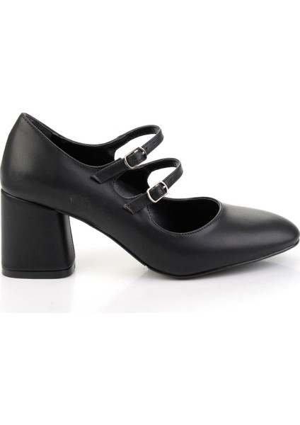 Siyah Kadın Klasik Topuklu Ayakkabı K01565016309