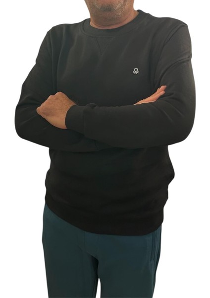 Erkek Siyah Sweatshirt BNT-M23360-001