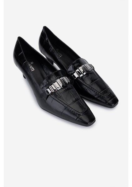 Canapé Kadın Hakiki Deri Siyah Topuklu Ayakkabı 1154 1543 Bn Ayk SK25-26 Nero fiyatları