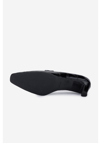 Canapé Kadın Hakiki Deri Siyah Topuklu Ayakkabı 1154 1543 Bn Ayk SK25-26 Nero fırsatları