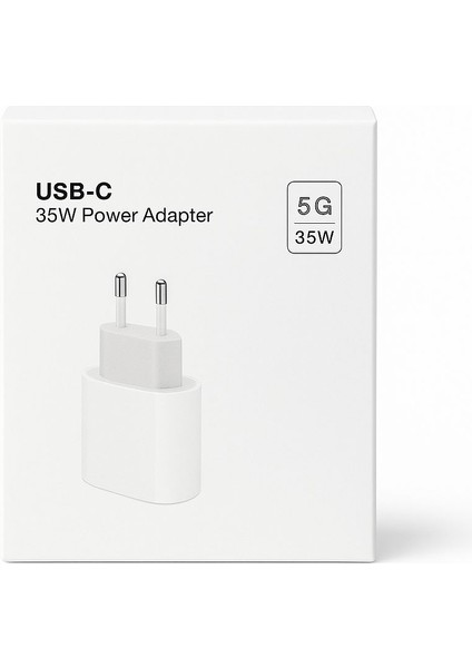 Apple iPhone 16/15/14/13/12/11 Pro Max Plus Uyumlu Hızlı Şarj Aleti 35 W Şarj Cihazı Adaptör