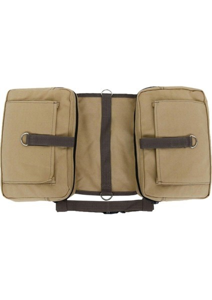 Köpek Yürüyüşü Sırt Çantası Nefes Alabilen Kamp Eyer Çantası Yan Cepli Dayanıklı (Yurt Dışından)