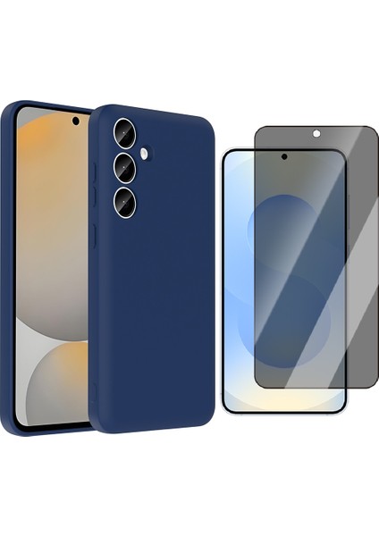 Samsung Galaxy A26 Kılıf Kamera Korumalı Kartlık Hazneli Zore Vitra Kapak + Hayalet Ekran Koruyucu