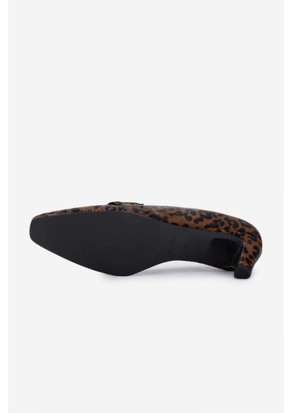 Canapé Kadın Leopar Hakiki Deri Topuklu Ayakkabı 1154 1545 Bn Ayk SK25-26 Cuoıo/nero fırsatları