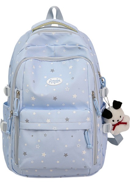 Yeni Yüksek Değerli Büyük Kapasiteli Ortaokul ve Lise Öğrencileri Kız Çanta Hafif Okul Çantası Moda Eğlence Omuz Sırt Bilgisayar Çantası (Yurt Dışından)