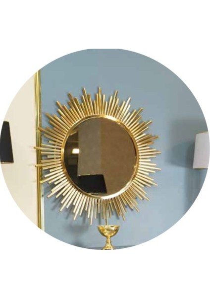 Mim Gold Güneş Yuvarlak Ayna