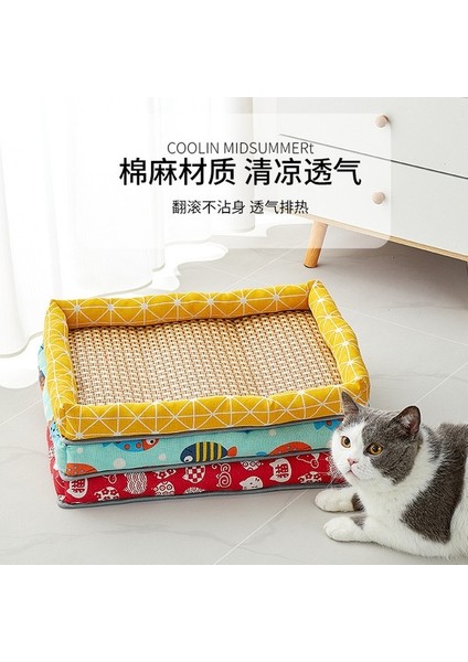 Pet Mat Köpek Mat Kedi Uyku Mat Soğutucu Buz Ipek Serin Duygu Mat Buz Pedi (Yurt Dışından)